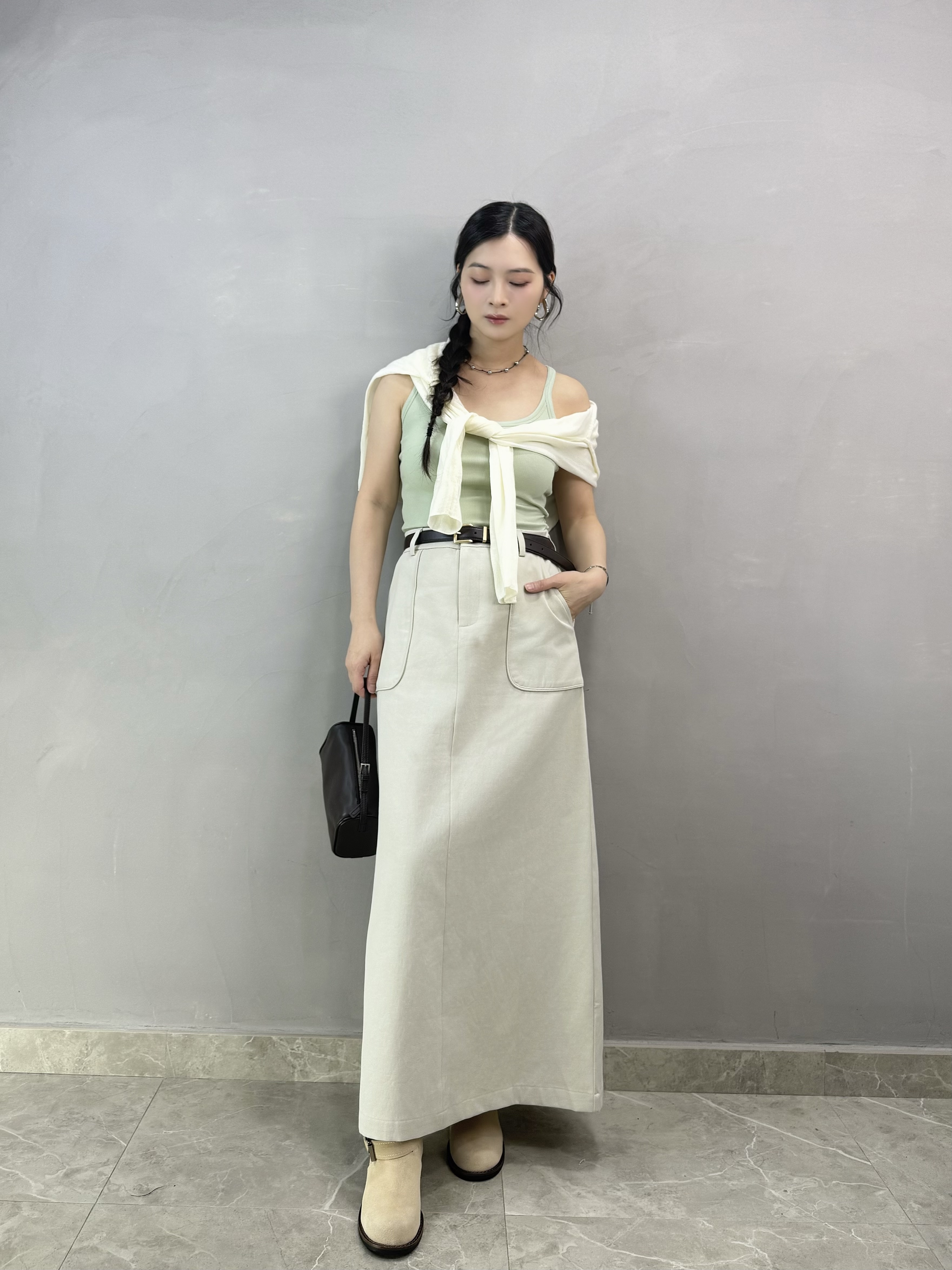 B08 工字背長Bra Top