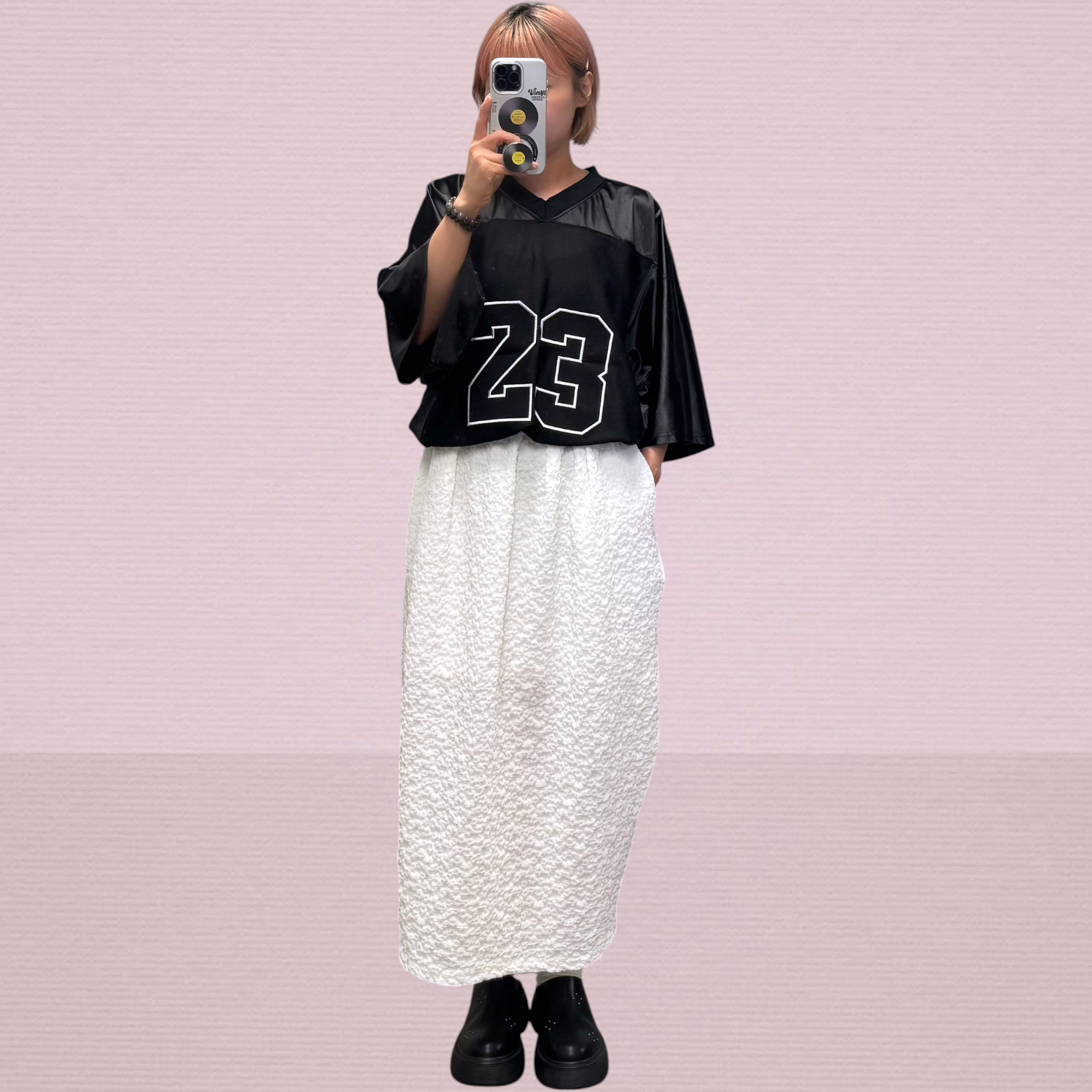 221332 “23” V領網眼球衣Tee
