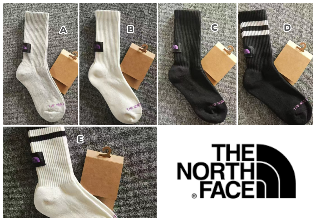 TNF Purple Label 高筒棉襪(一套3對)