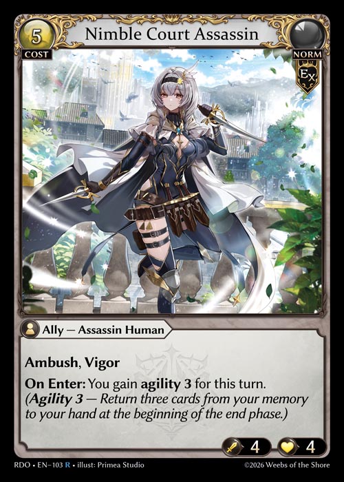 Nimble Court Assassin / RDO-103 (R)