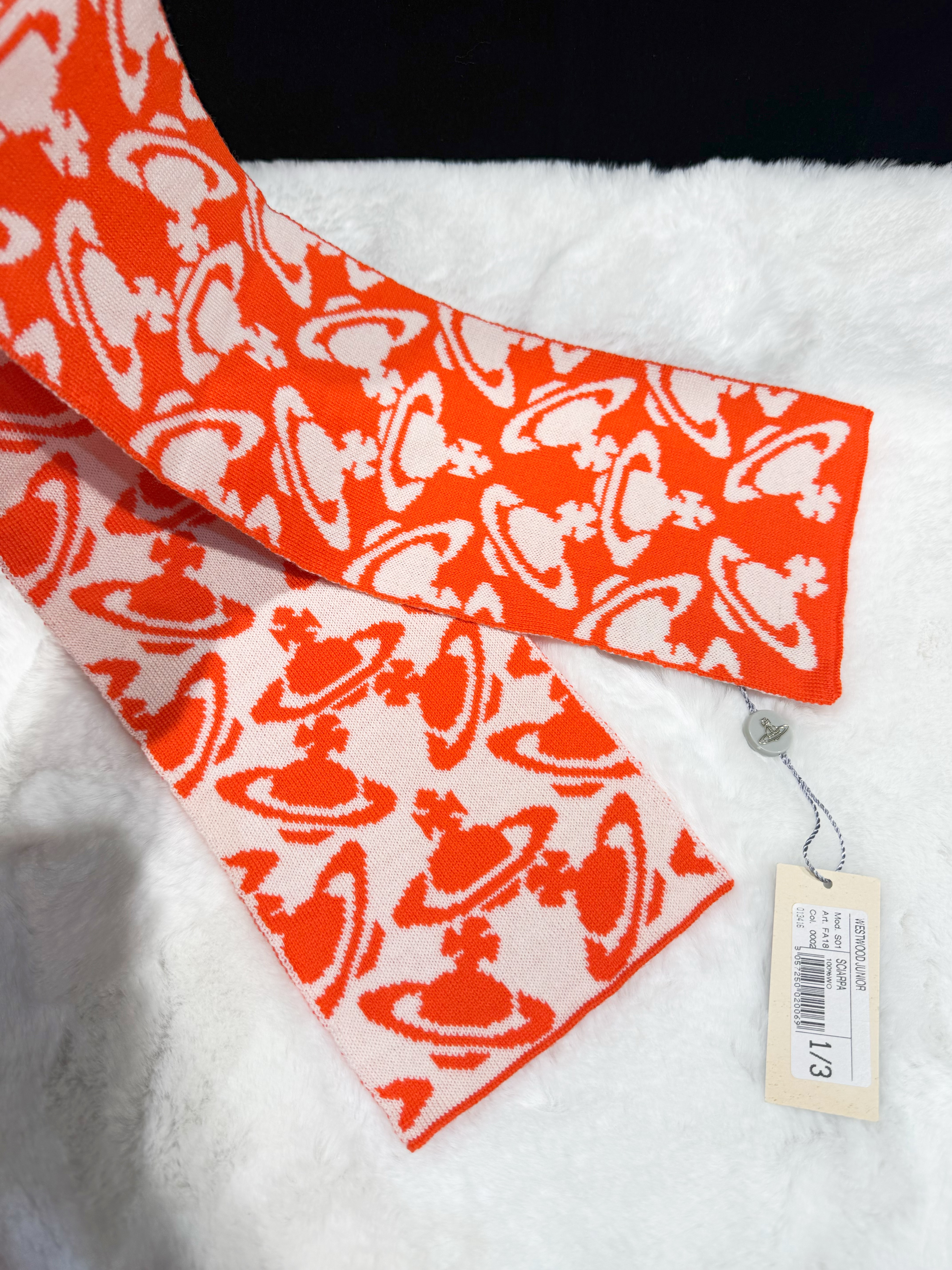 VW junior scarf orb/m/orange