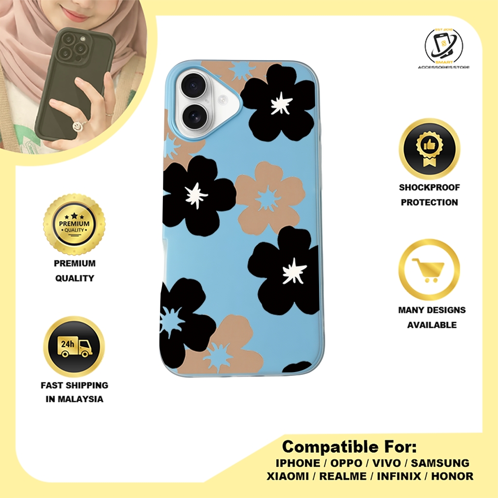 JELLY CASE PHONE FOR IPHONE - DESIGN FLOWER A3