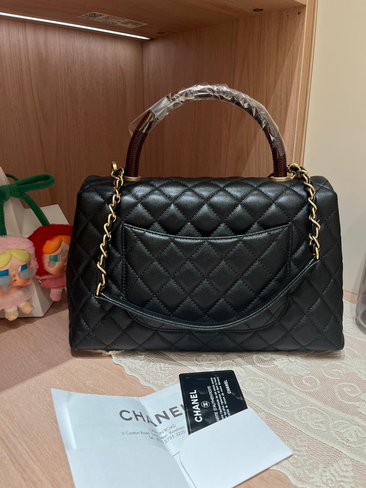 Chanel Coco Handle Medium 100%Authentic, 98%New ✅ 專門店收據✅28卡 ✅dust bag ✅box