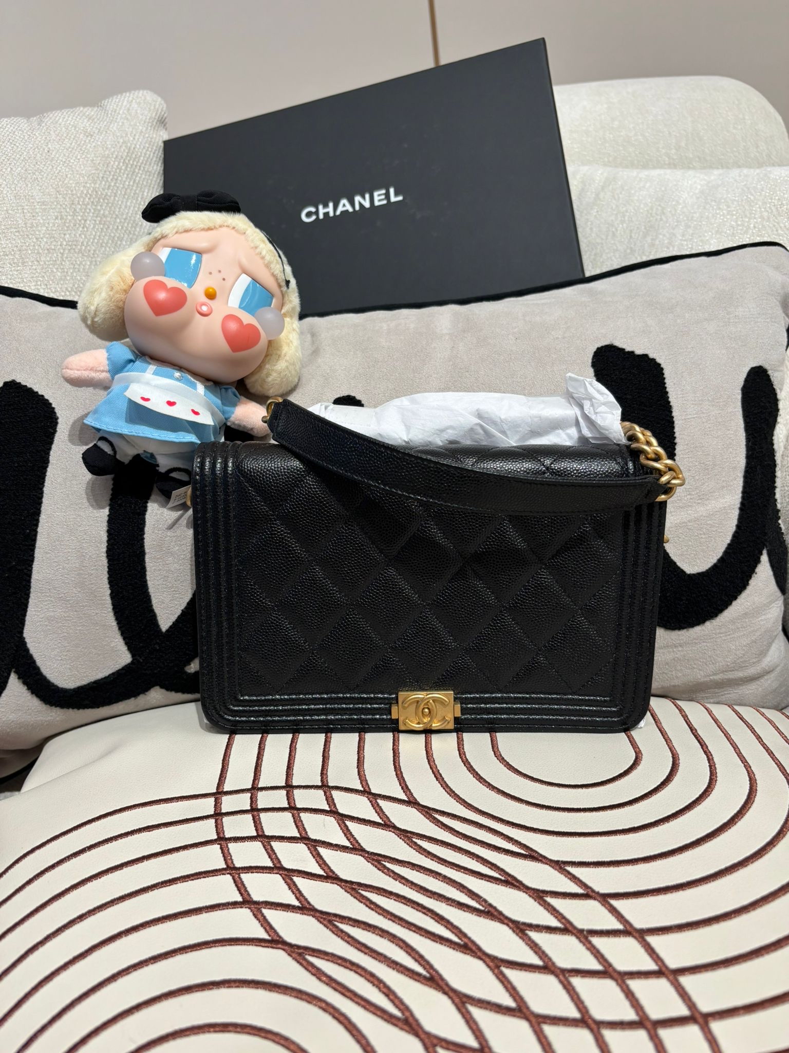 全新 Chanel boy Chanel wallet on chain 100%Authentic ,全新未使用品 ✅專門店收據✅晶片✅dust bag✅box 