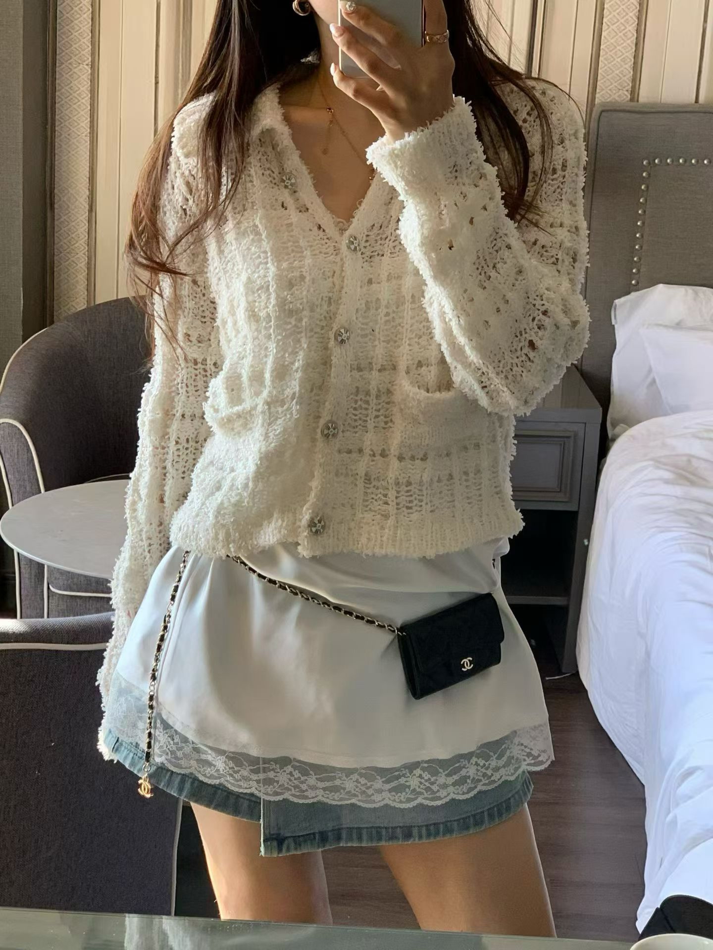 Lovely open-knitted cardi