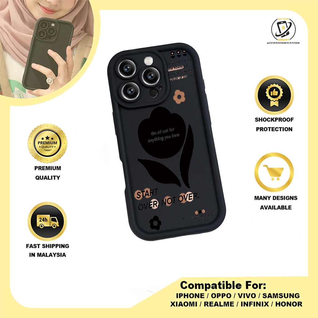 TPU DESIGN CASE PHONE FOR SAMSUNG - DESIGN FLOWER A3