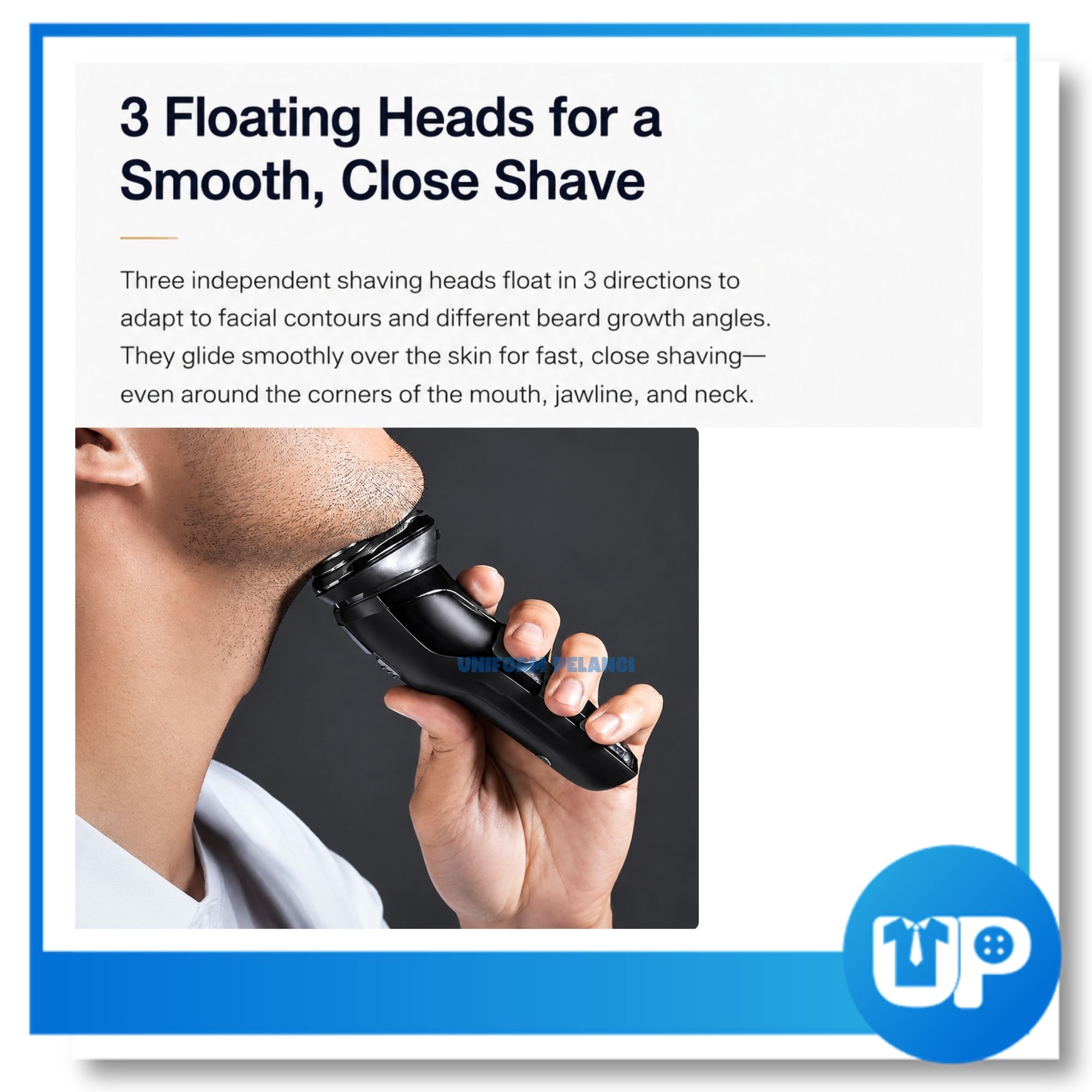 Pencukur Shaver Elektrik Mijia Pinjing 3D Smart Control 米家品敬3D智控剃須刀刮鬍刀 