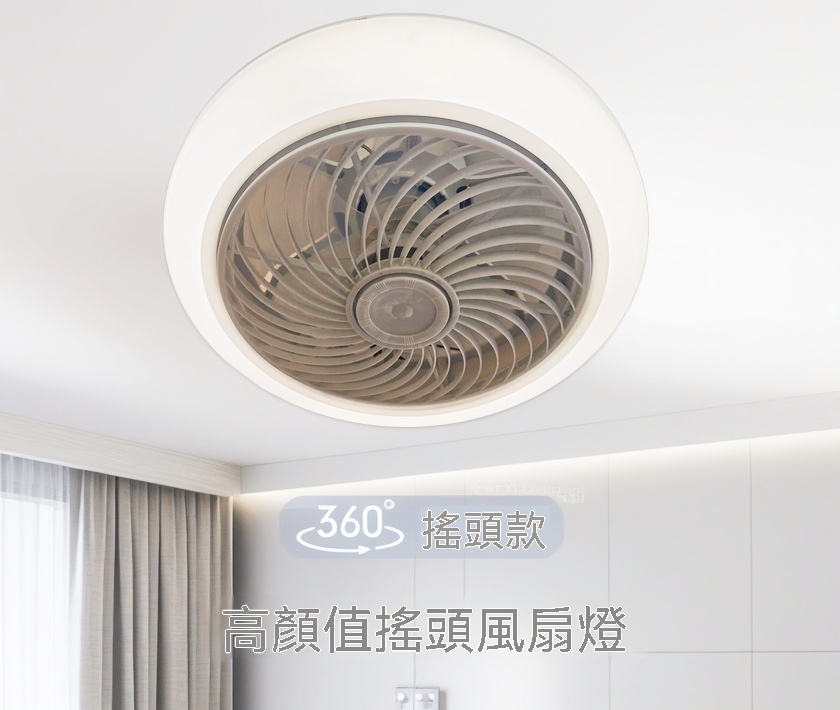 360度搖頭款 高顏值搖頭風扇燈