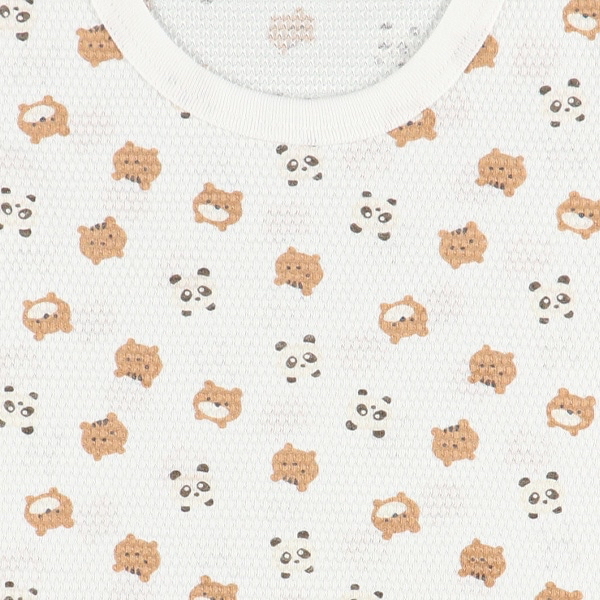 🇯🇵預訂 日本直送🇯🇵吸水速乾系列熊貓小熊滿印純棉短袖包屁衣三件套