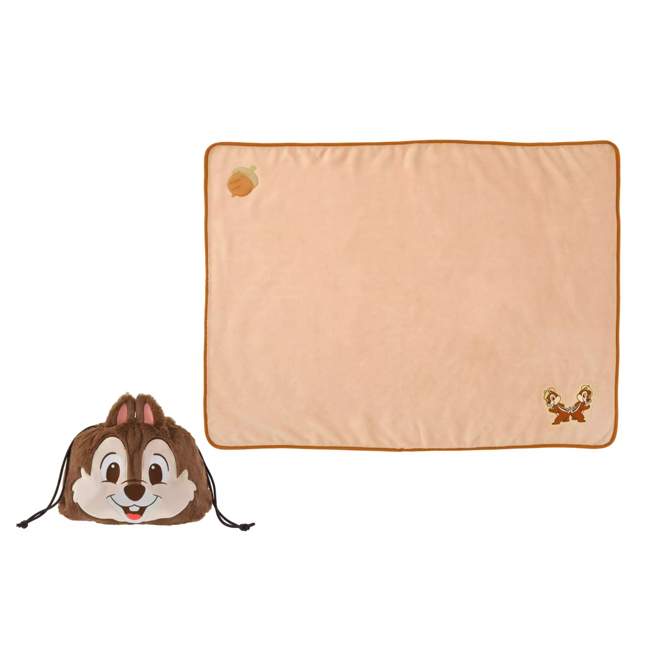 🌸 【預訂】Chip n Dale Blanket in Pouch - Warm Goods