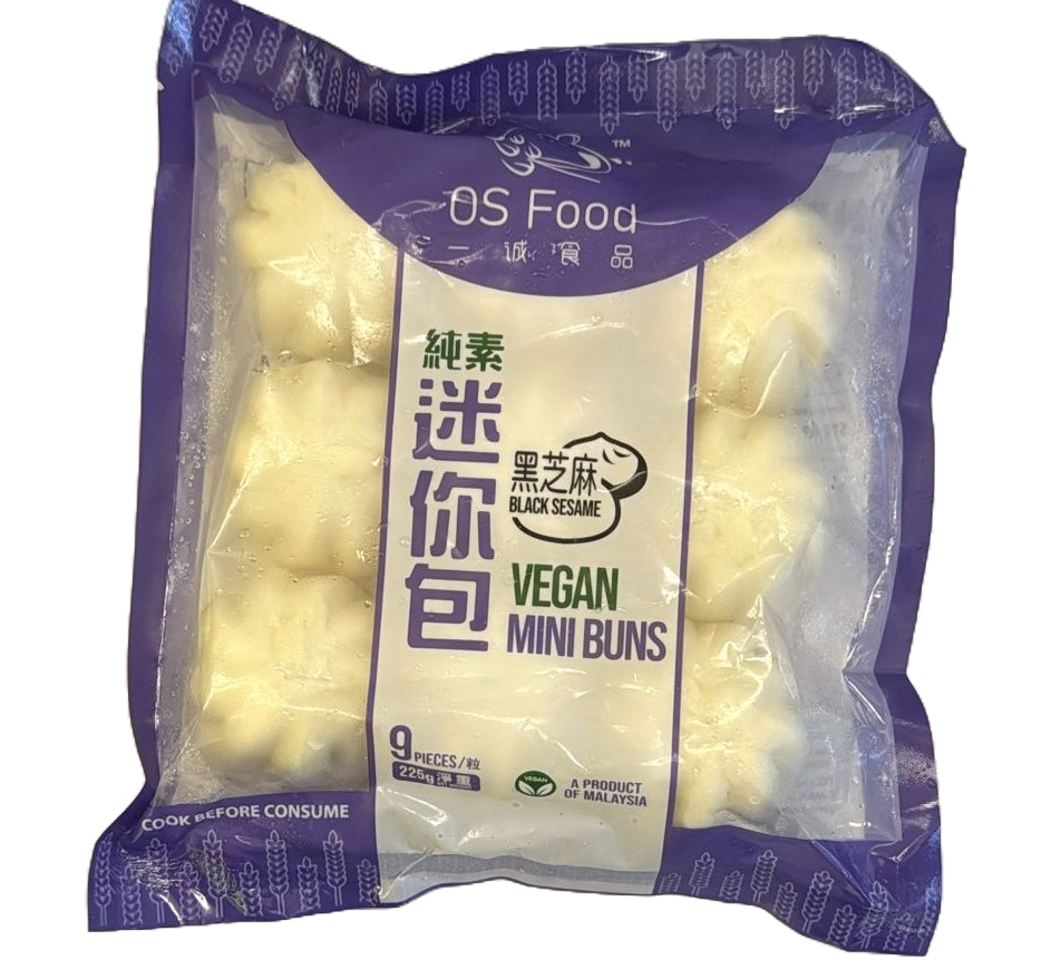 純素迷你包黑芝麻 225g/ Vegan Mini Buns Black Sesam 225g