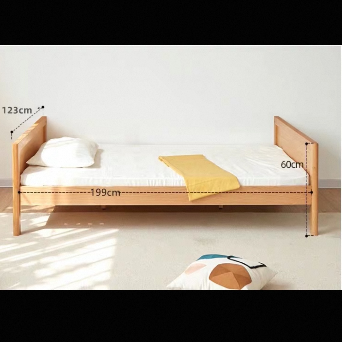 全實木兒童床連衣櫃一體多功能 小戶型 1.2 米單人床備儲物空間 bed
