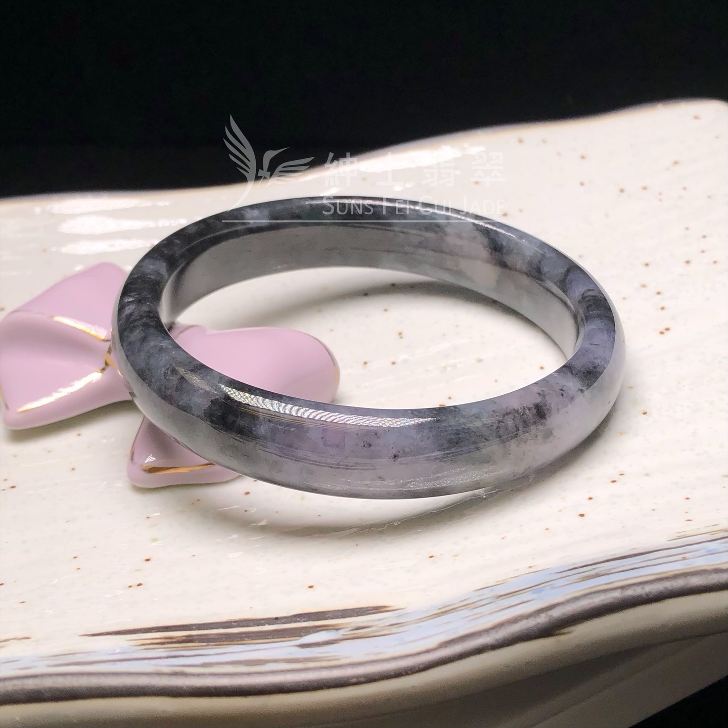 紫底烏雞貴妃鐲60.2mm