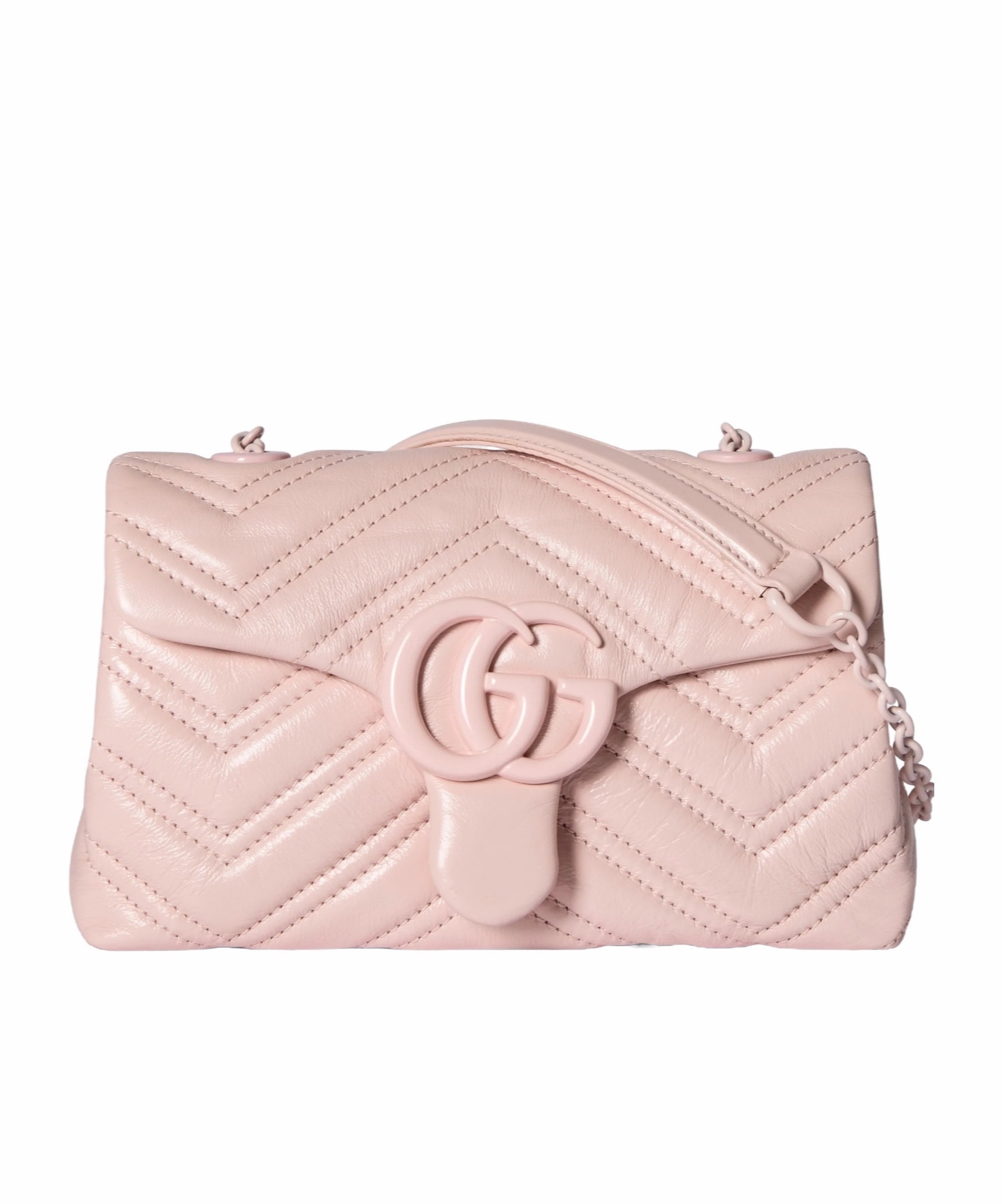 Gucci 女士 GG Marmont 迷你单肩包均码码MINI、20cm*6.35cm*12cm 