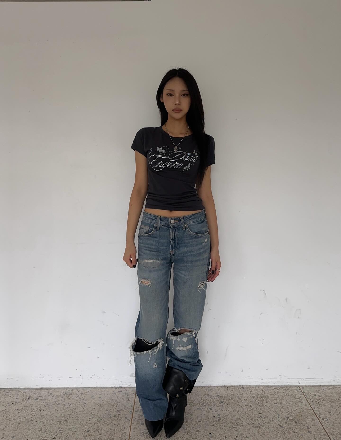 carol cross-stitched tshirt