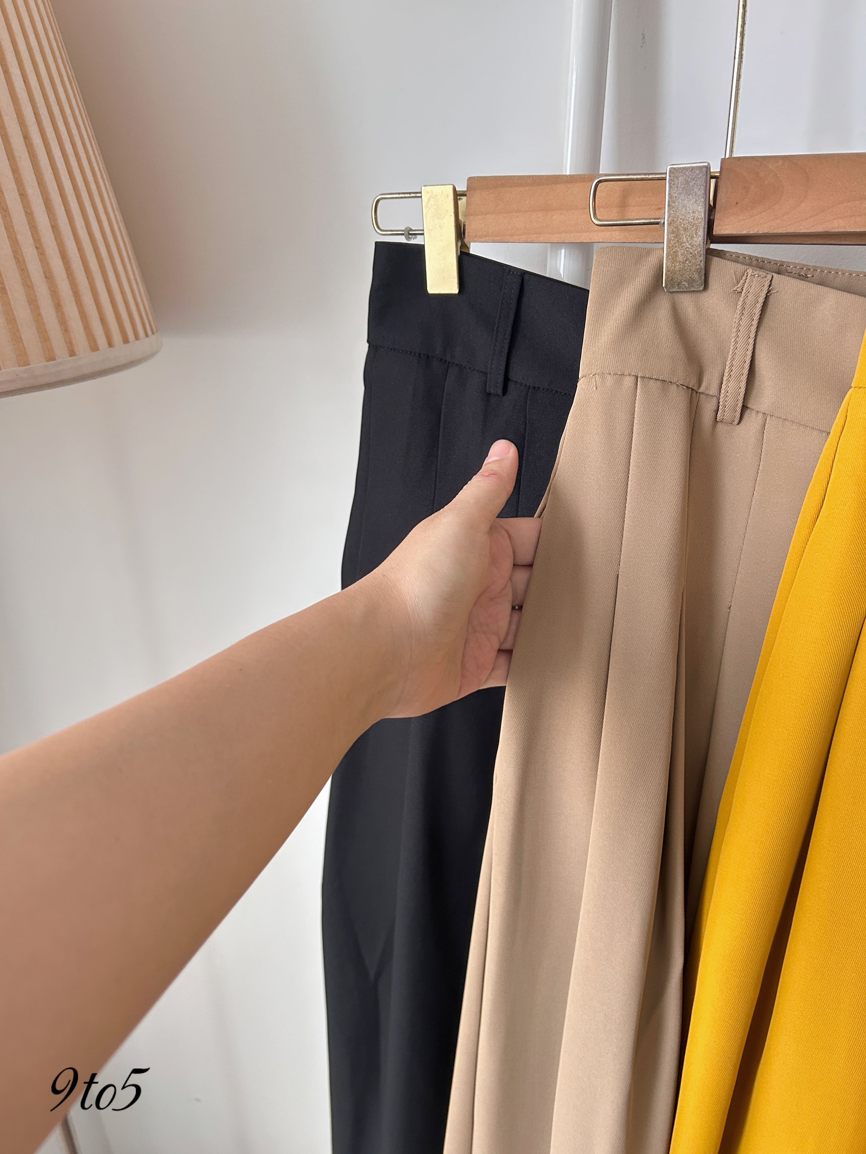 S1822 Wide Leg Long Pants - 3 Colors 