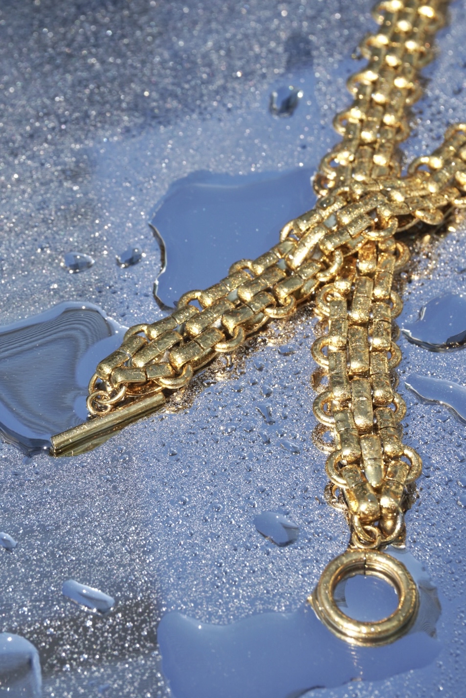 Gold thick chain stainless necklace