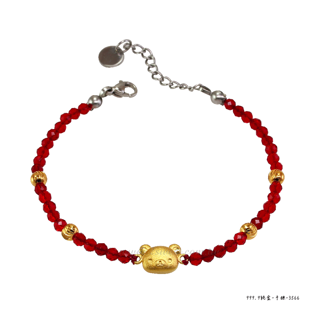 📦訂購 台灣代購 2sweet 甜蜜約定 Rilakkuma 鬆弛熊 純金手鏈