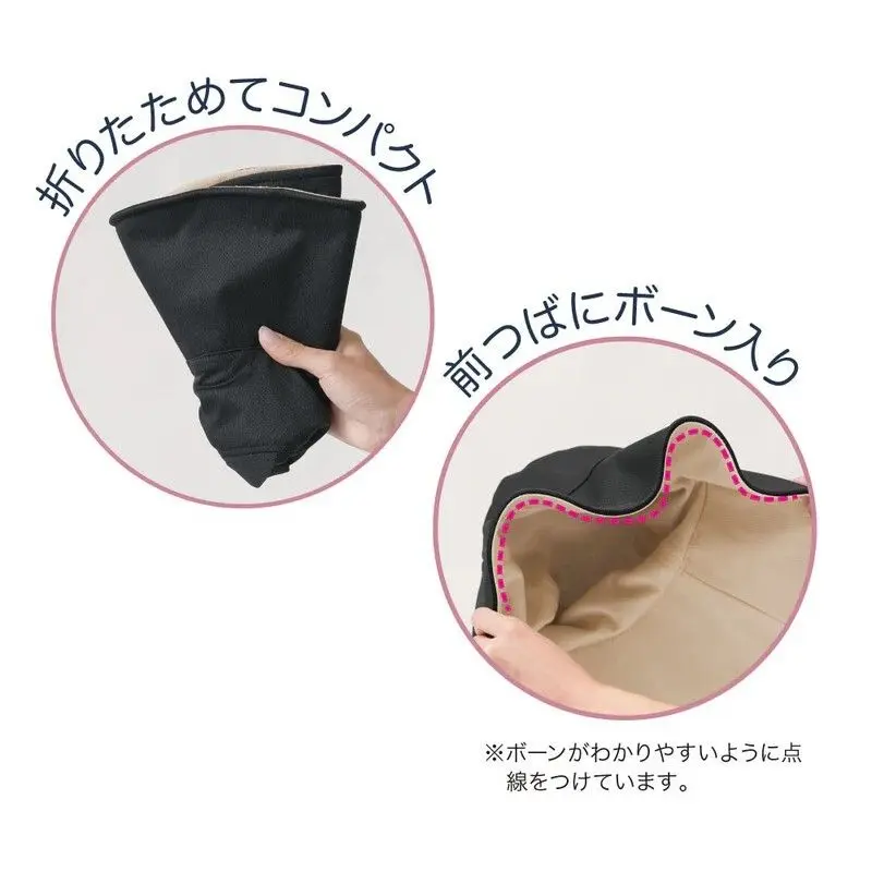 現貨🌸日本直送 |日本抗UV 雙面可折疊防曬帽/太陽帽/漁夫帽（藍色）