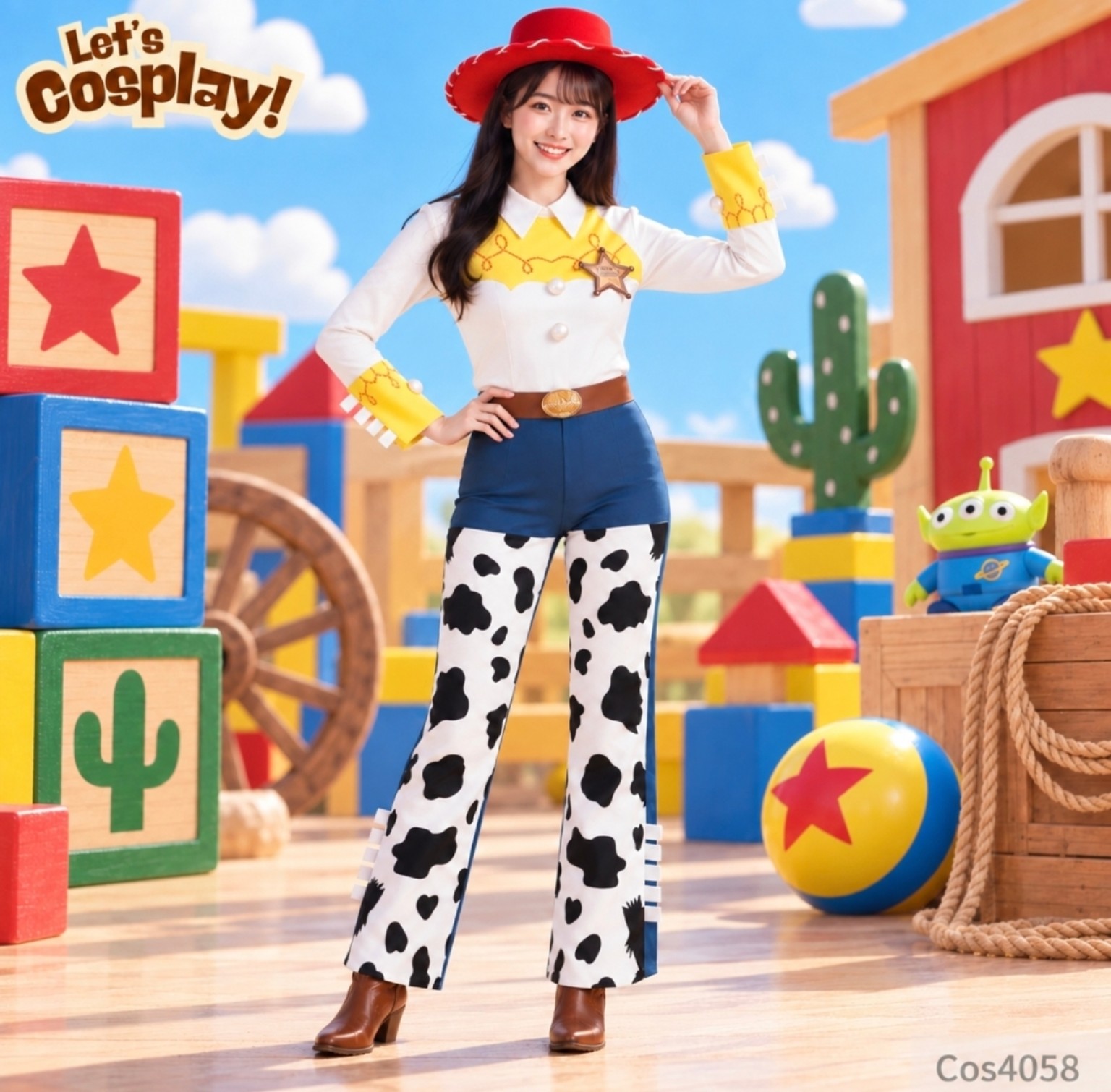 女牛仔服裝 Cowgirl Costume 親子角色扮演 成人兒童同款 香港 Lets Cosplay COS4058