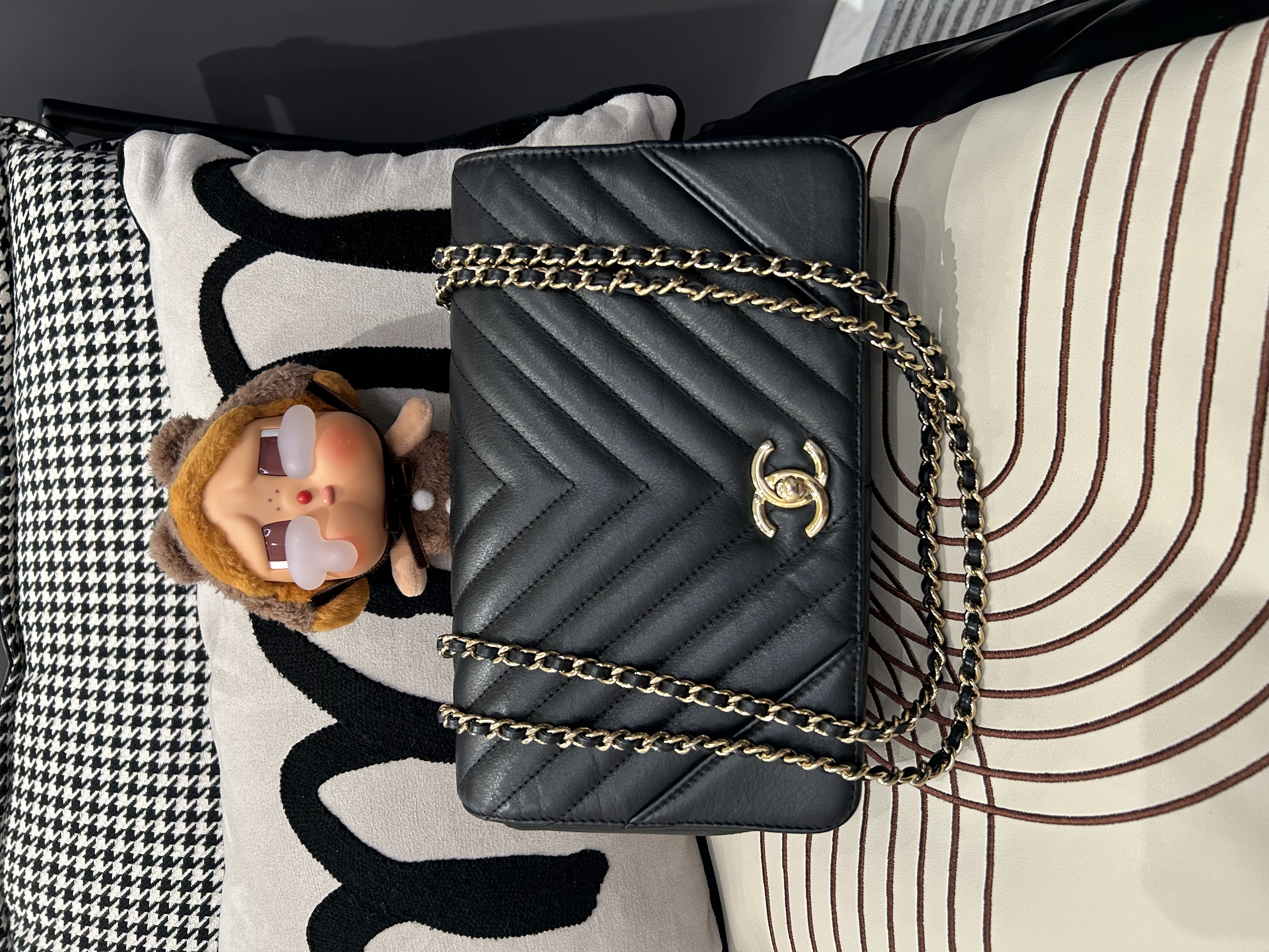 Chanel statement flap,A91587 100%Authentic, 95%new,✅24Card ✅專門店收據 ✅Dust bag