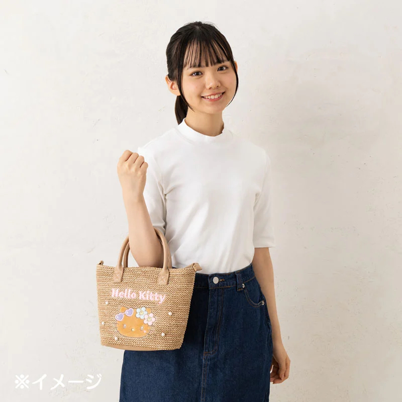 日本直送sanrio夏天黑皮系列 斜孭袋手挽袋
