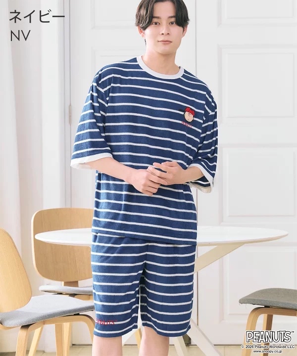 日本預訂📍日本Snoopy刺繡圖案涼感睡衣套裝 不包郵