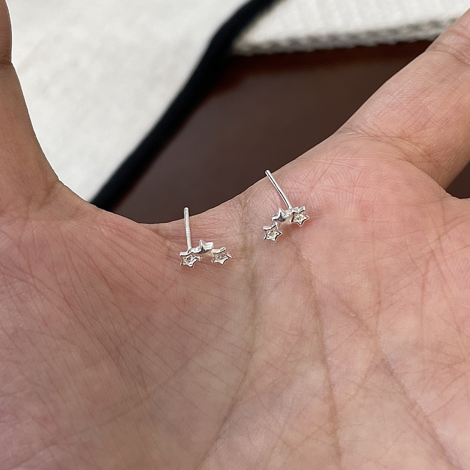微笑星星耳钉