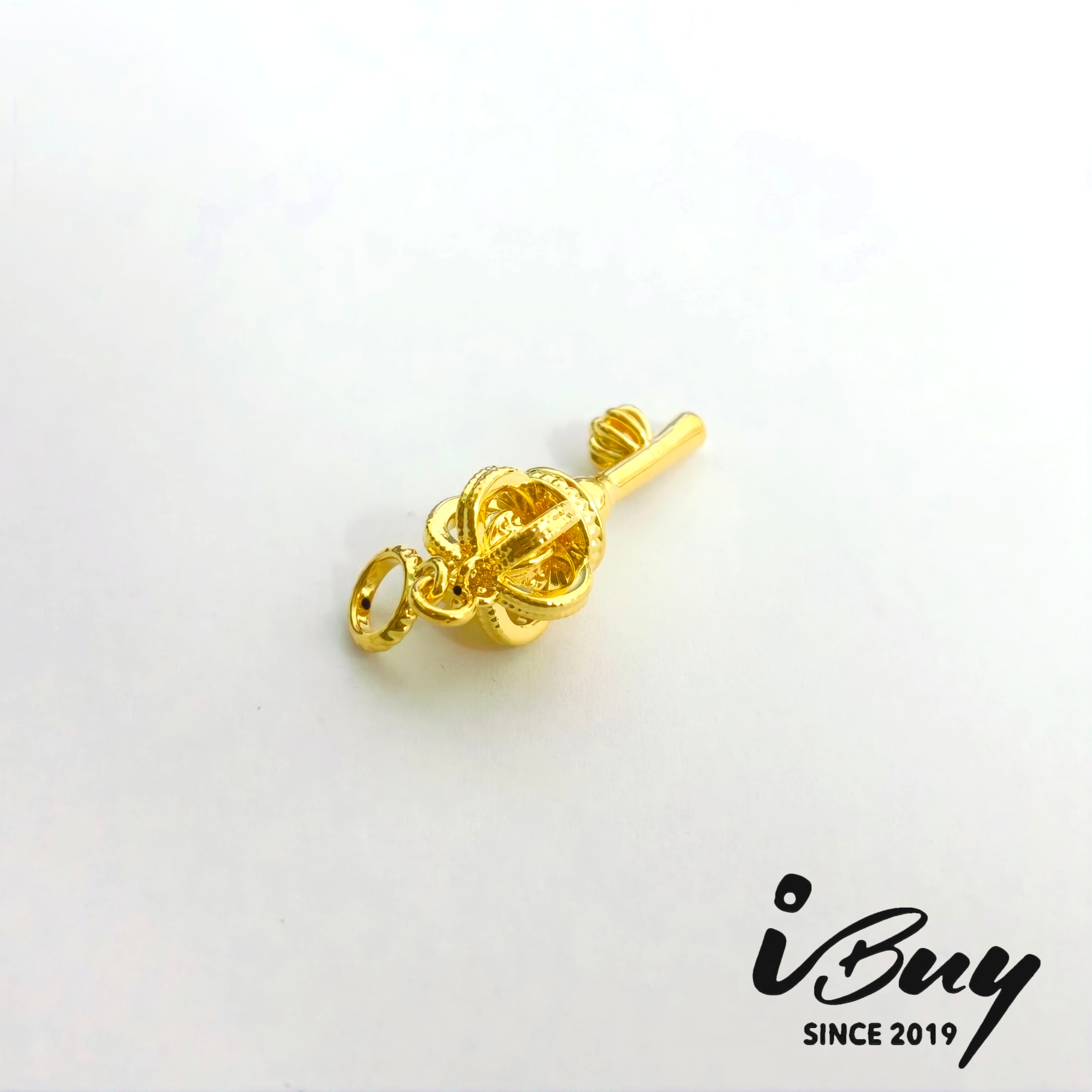 916 HARD GOLD CROWN KEY CHARM 916 硬金 王冠钥匙串咀