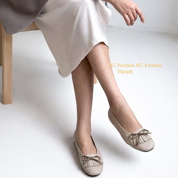 R6108 韓國🇰🇷真皮soso蝴蝶結鞋仔