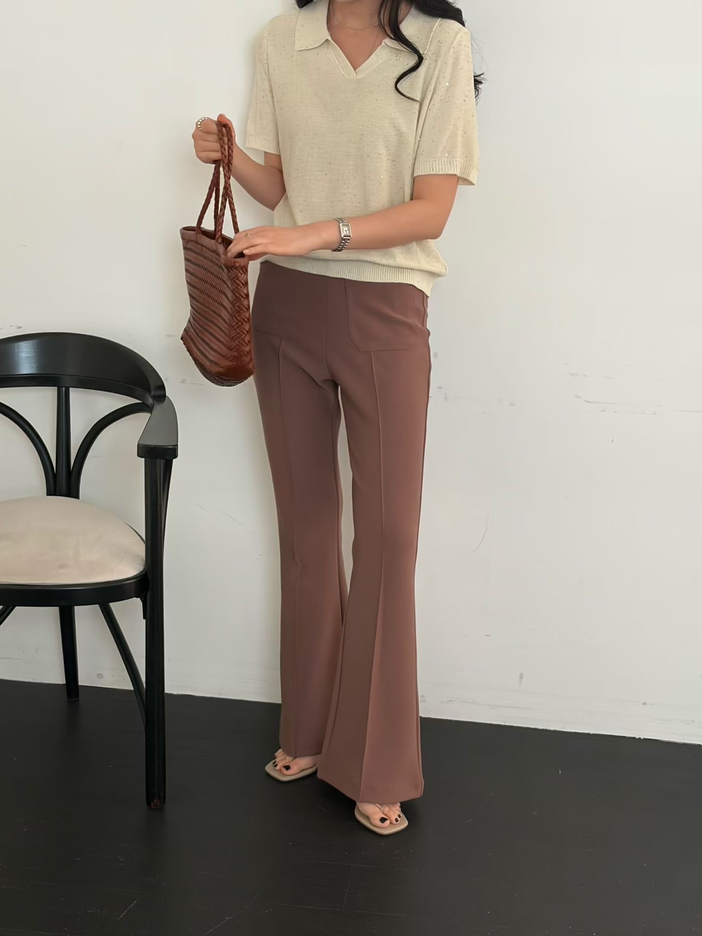 ♥︎2Pockets Flared Pants神褲