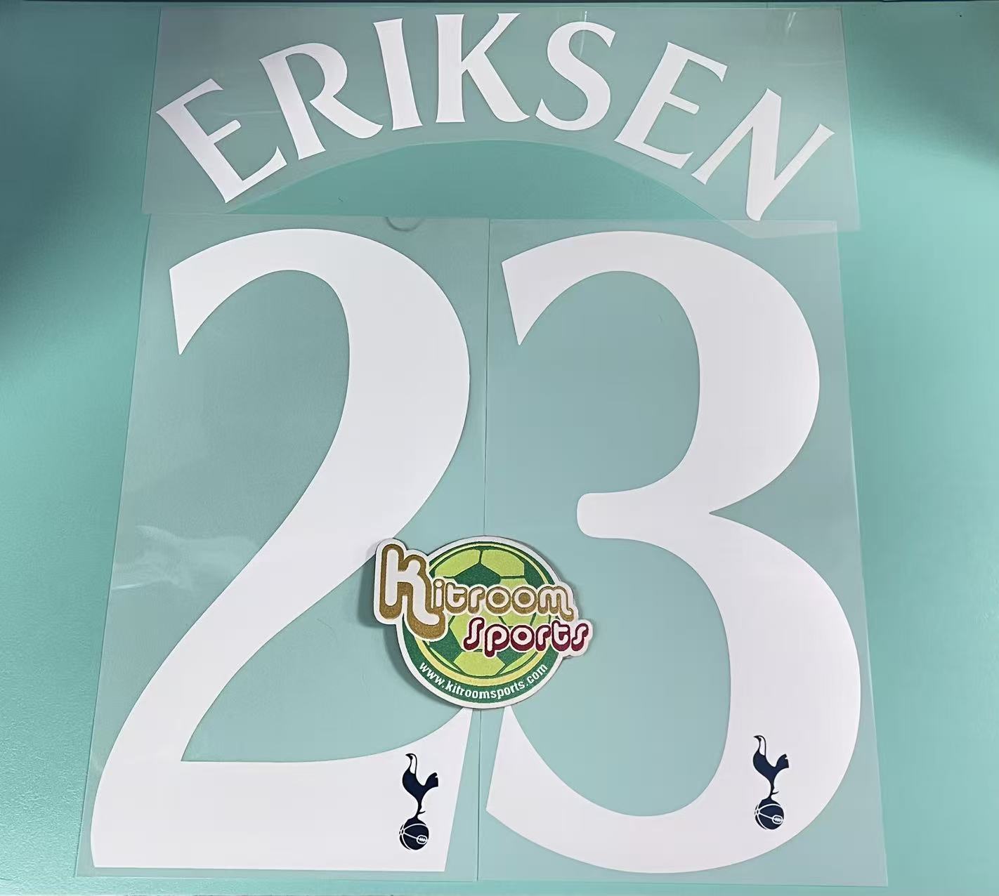 2017-18 Tottenham Away UCL Nameset #23 ERIKSEN
