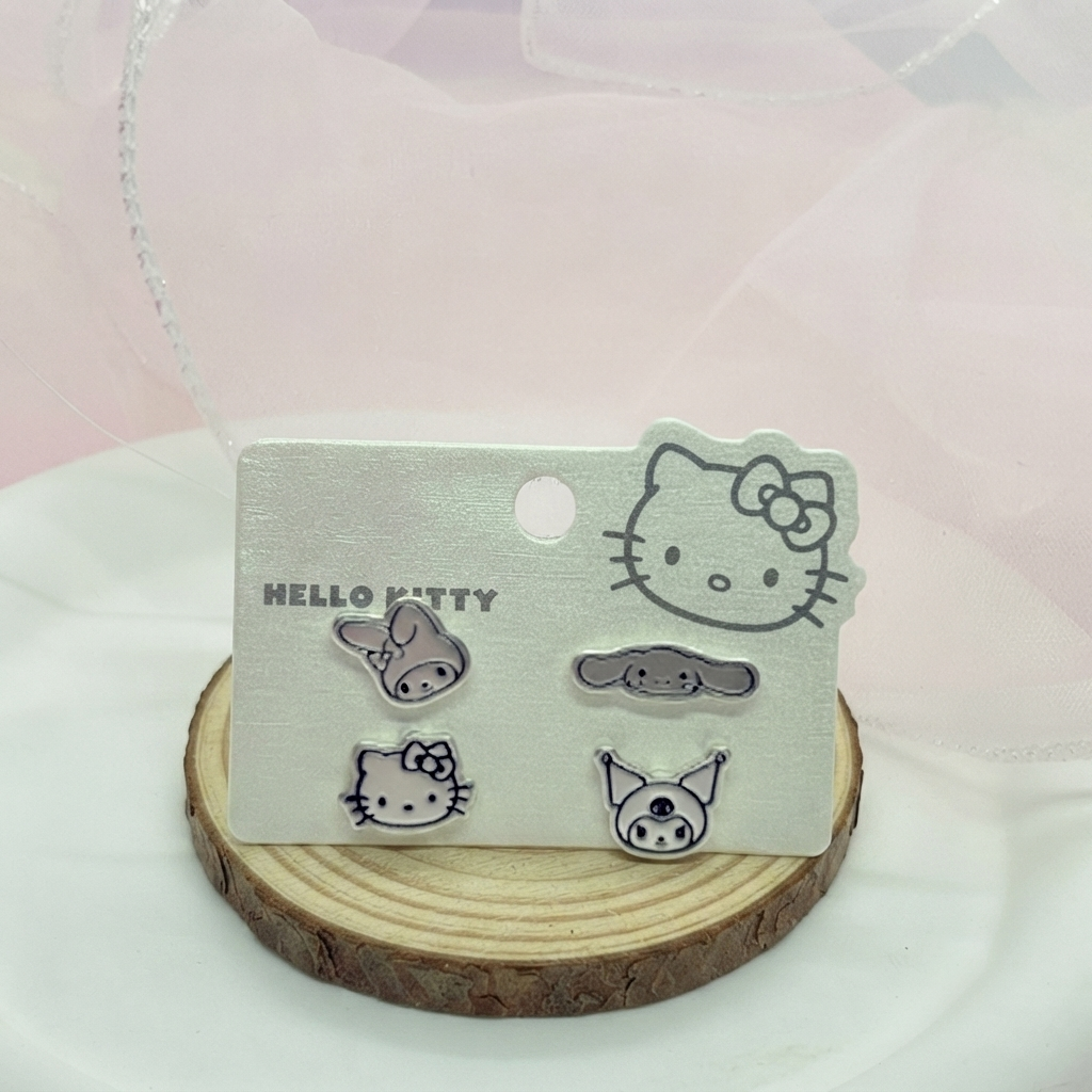 Sanrio 角色造型 耳環 (4款/套)