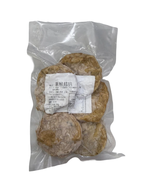 健樂-素猴頭菇扒(蛋素) 210g/ Vegetarian Hericium Erinaceus Patty (Ovo) 210g