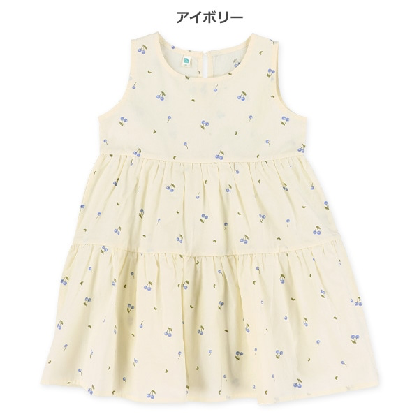 🇯🇵預訂 日本直送🇯🇵兩色櫻桃滿印純棉背心連身裙