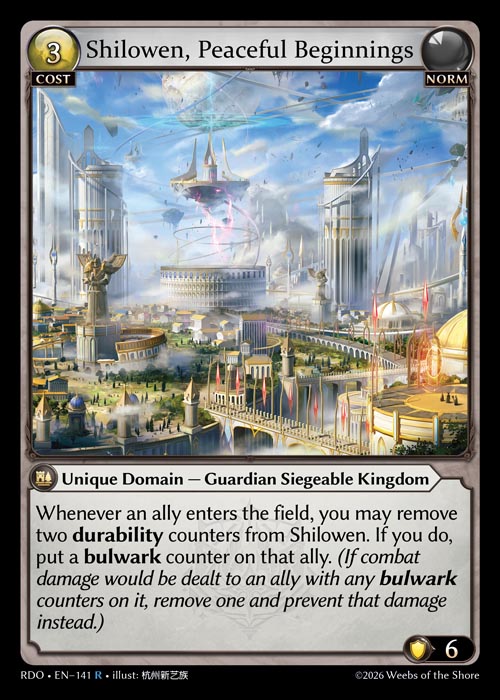 Shilowen, Peaceful Beginnings / RDO-141 (R)