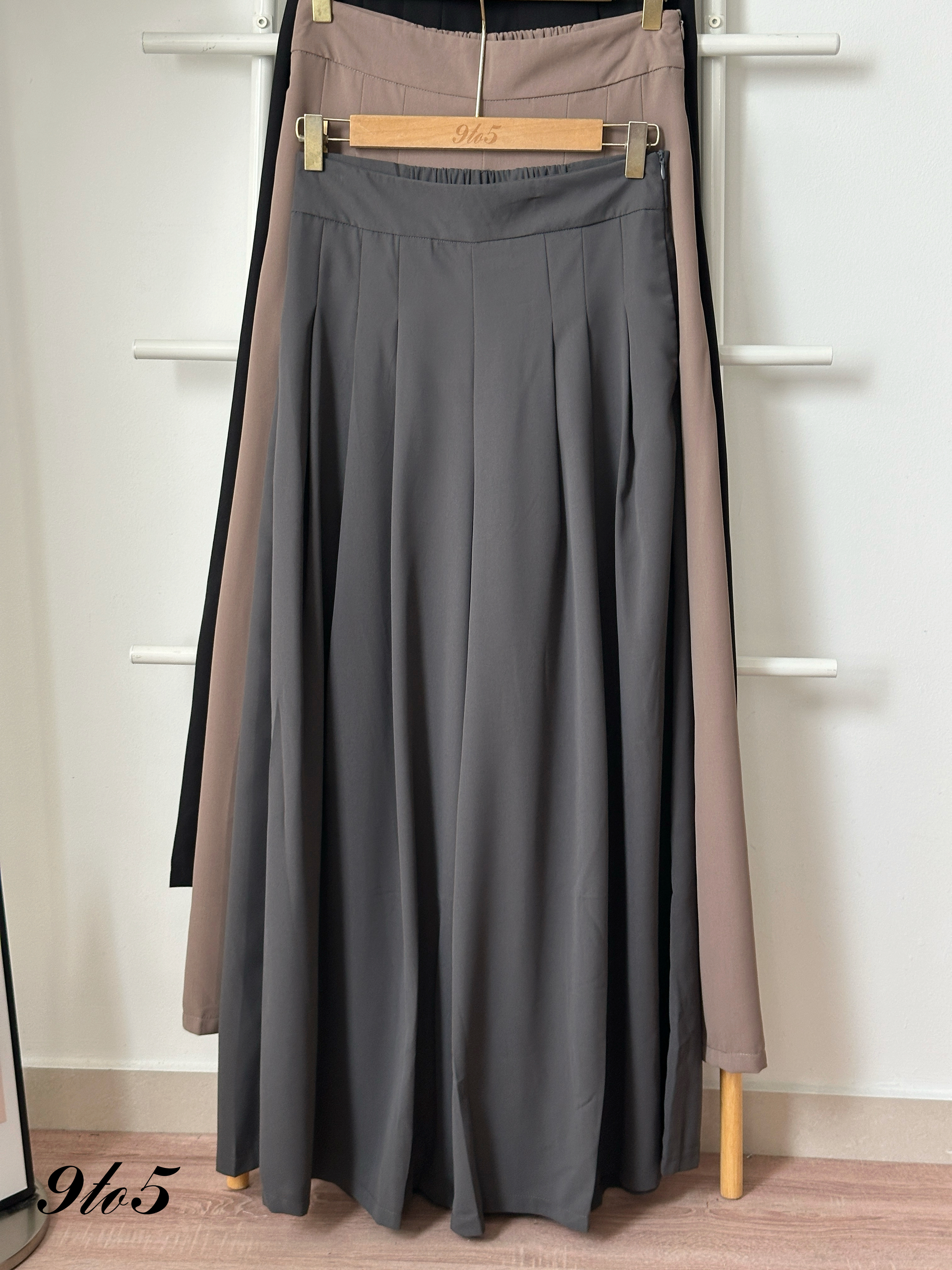 S2005 Wide Leg Long Pants - 3 Colors 