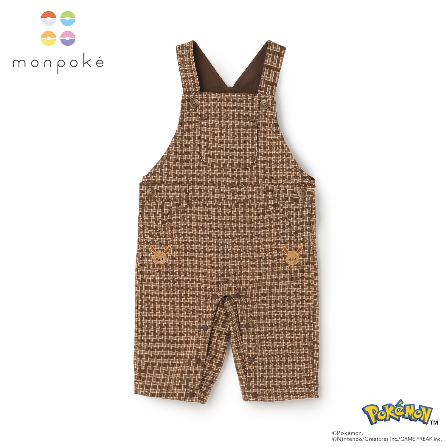🆕【⭐訂購⭐】  🇯🇵日本直送 🌀日本品牌 #Pokemon monpoke系列 刺繡 背帶褲  [3款選] 🌀 [ELJA-0097][261110]