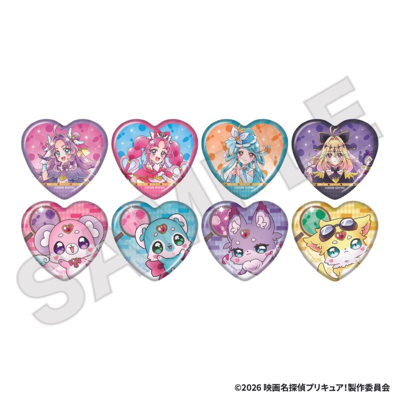 名偵探光之美少女 × ROUND1 盲抽心型襟章 第1彈 PreCure #P-PCG1126 [GK Marketing] (PRE-ORDER) [2026/12]