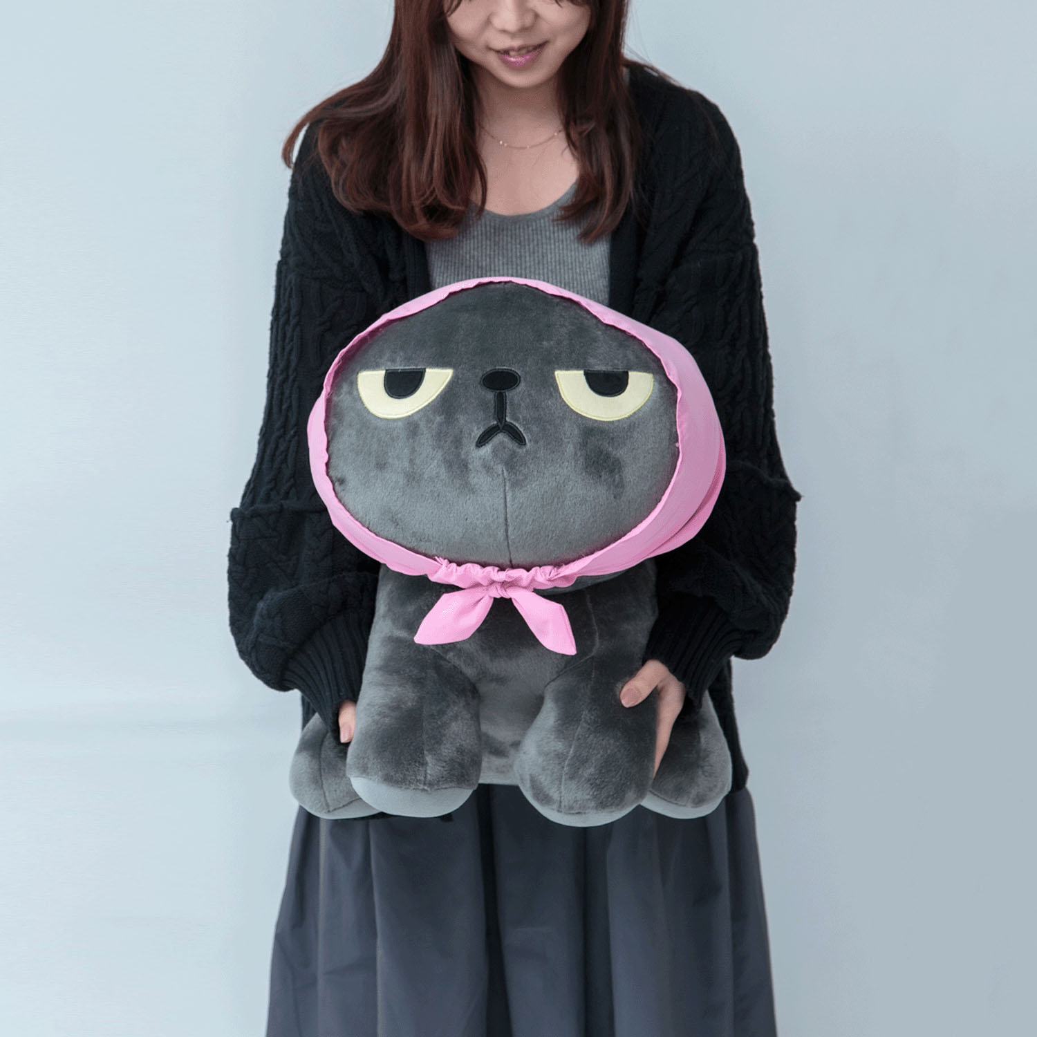 日本直送 真知子超大毛絨公仔 LL  |（生氣的真知子 Angry Machiko）