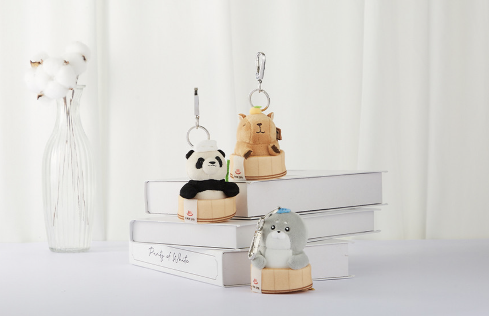 📦訂購 韓國代購 愛寶樂園 Everland 動物洗澡毛絨鎖匙扣 