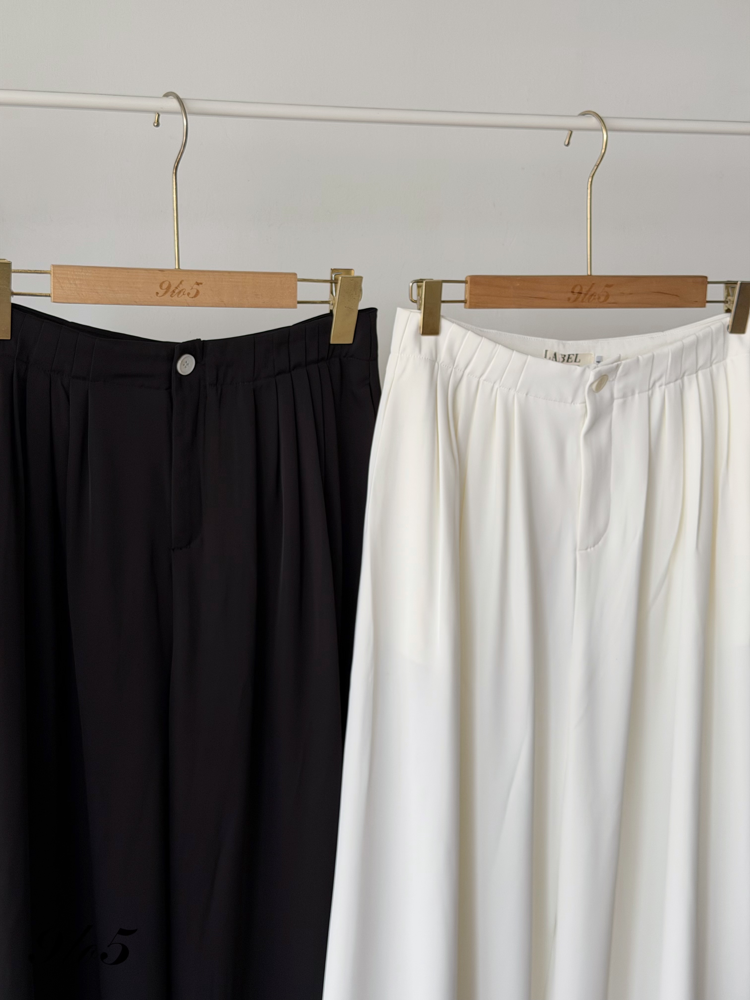 S2043 Wide Leg Long Pants - 4 Colors 