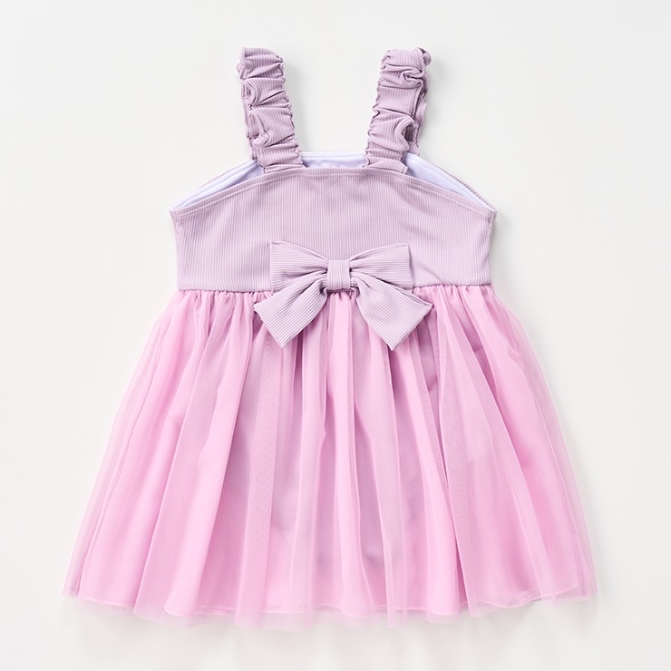 🇯🇵限時預訂 日本直送🇯🇵長髮公主造型大蝴蝶結雪紡吊帶連身泳衣