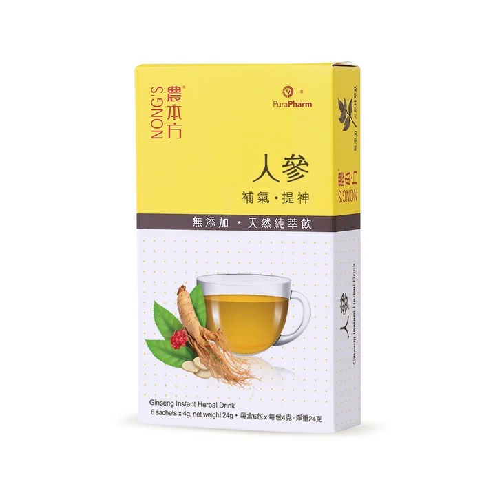 農本方® 人參天然純萃飲4克 x 6包