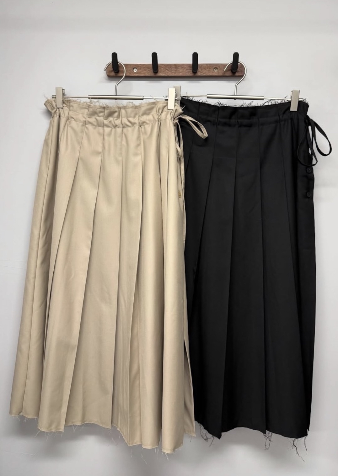 Pleated wrap skirt #sk07