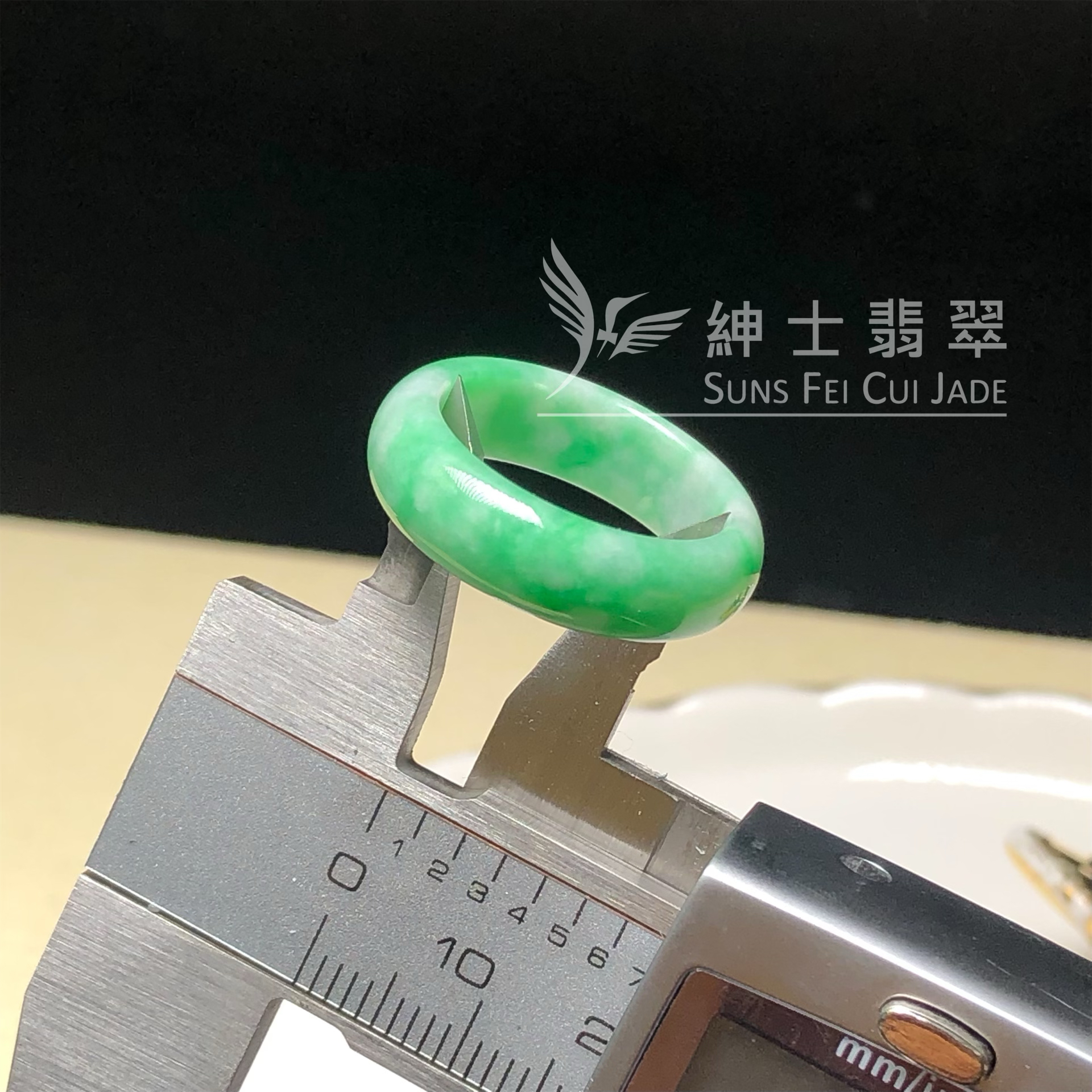 D00307 飄翠戒指(港圈15號)