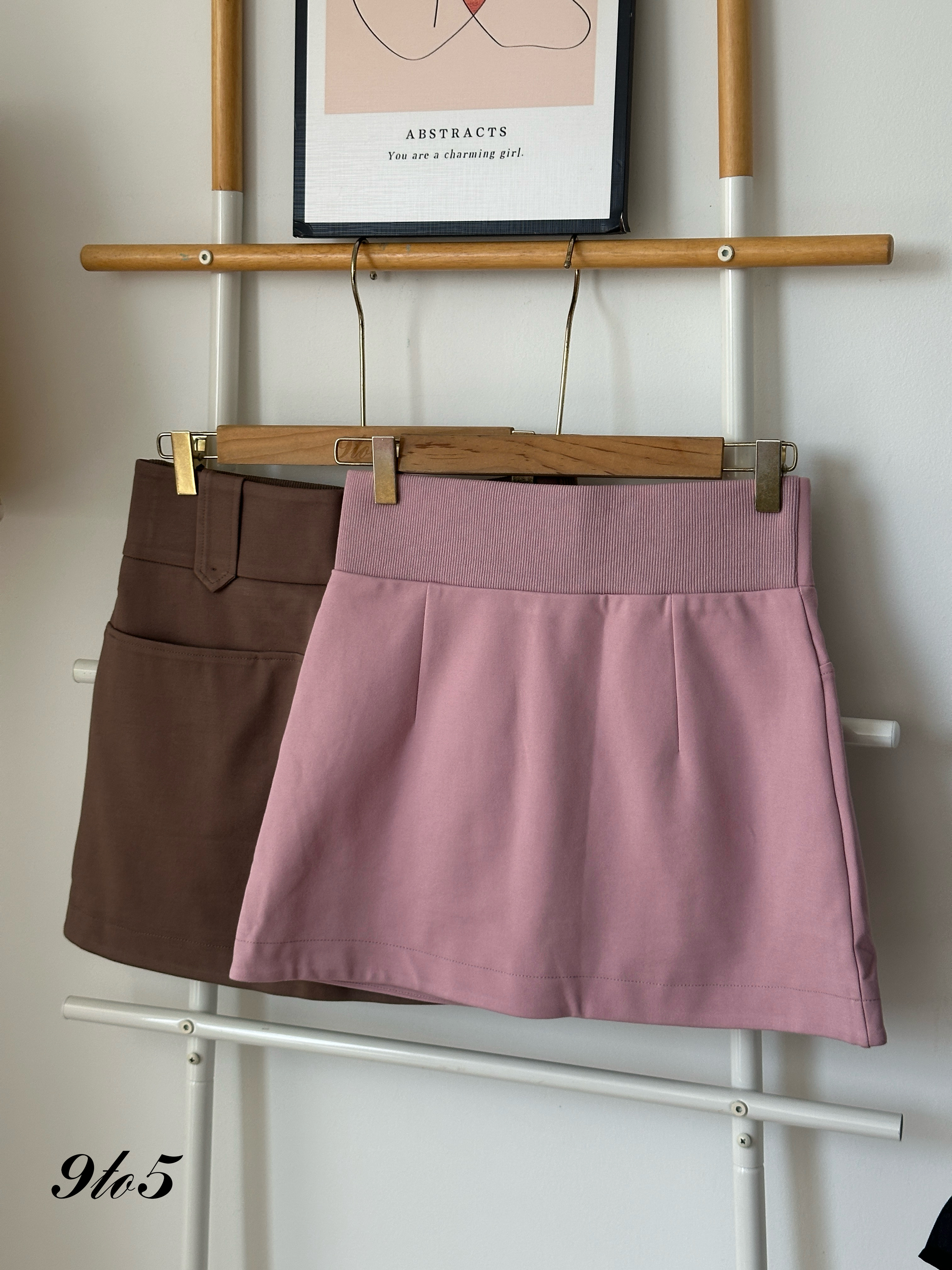 S1797 A Line Short Skirt - 3 Colors 