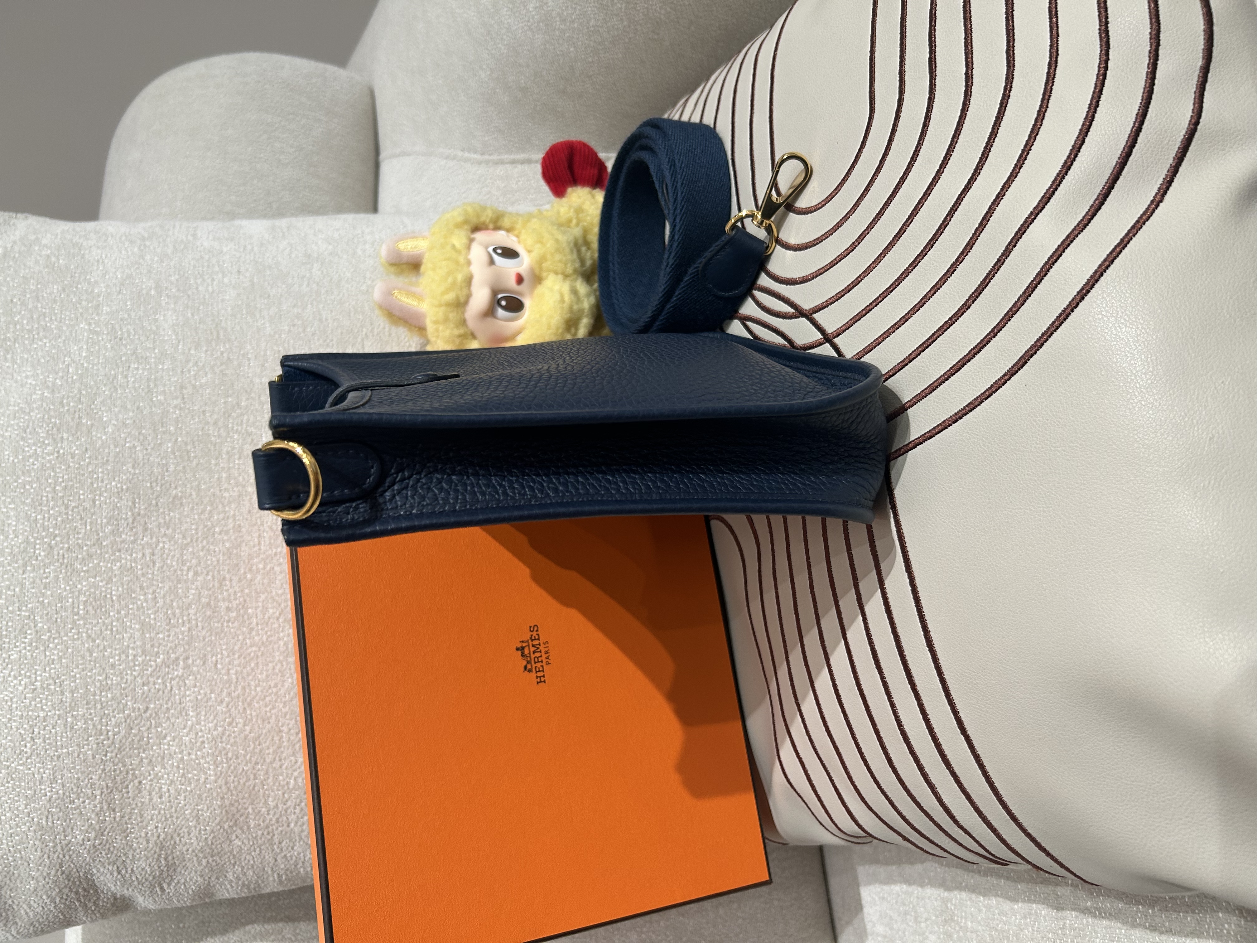 Hermes Mini Evelyne Stamp B 100%Authentic, 99%New ✅Dust bag ✅Box