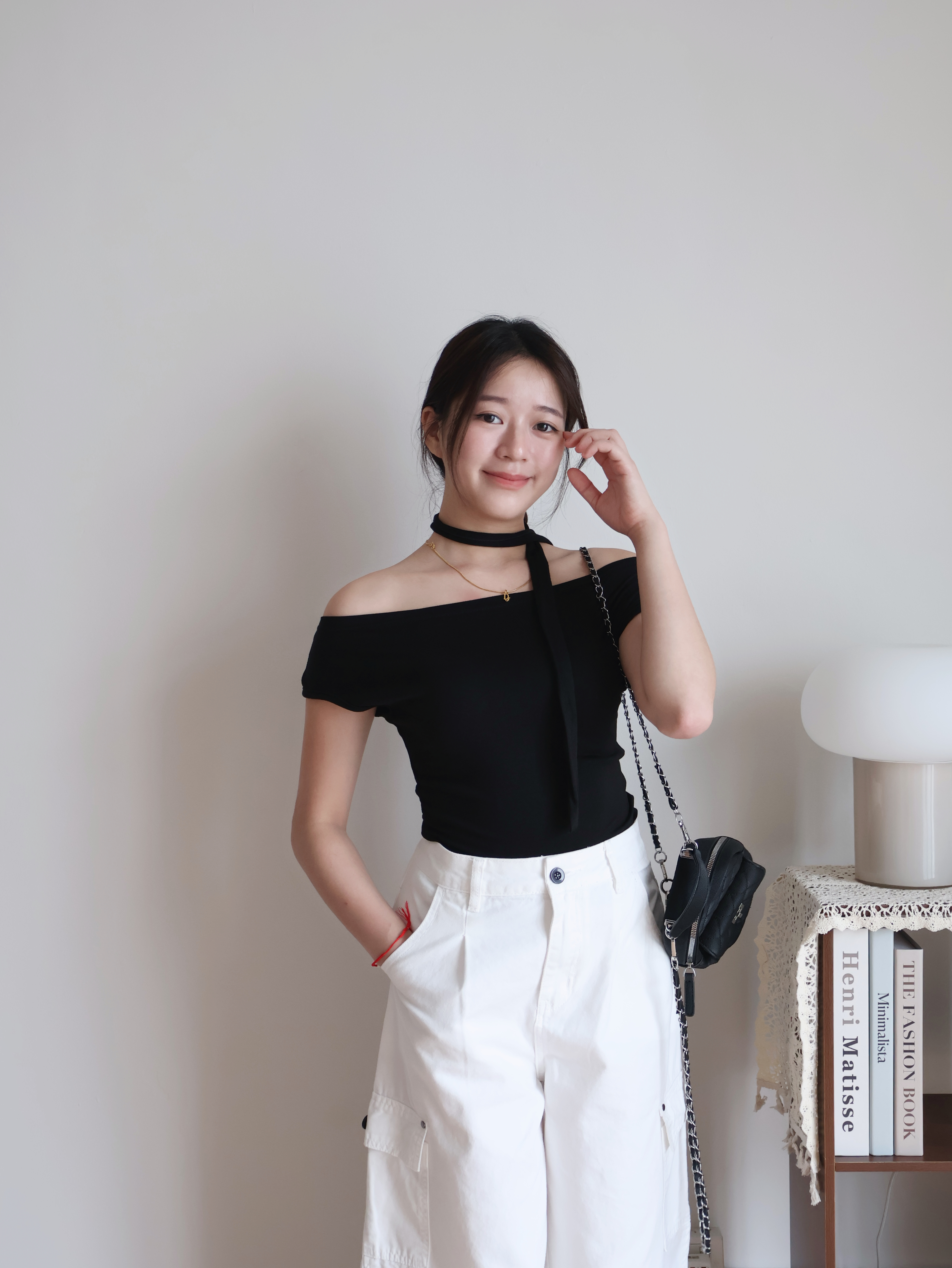Hazel Cropped Top | Black