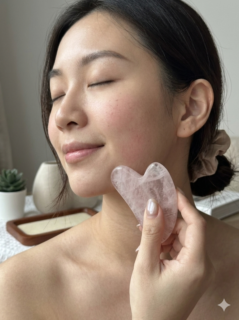 粉晶刮痧 ｜Rose quartz Guasha 